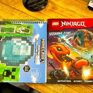 Bundle of two books 1- Minecraft activity 2- NINJAGQ Lego activity